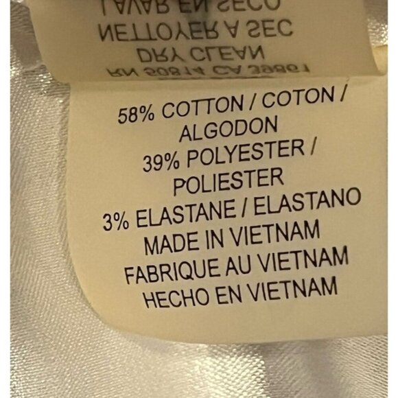 Tahari Beige Black Abstract Print Snaps Front Pockets Stretch Duster Coat - Picture 10 of 10